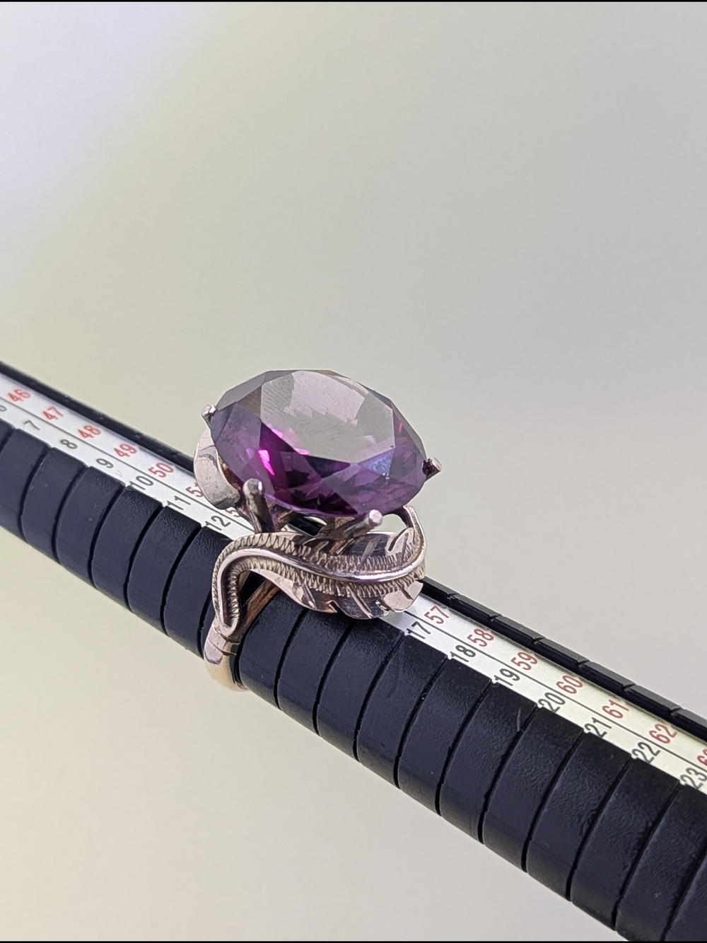 ✨ Vintage 10K Yellow Gold Alexandrite Cocktail Ring – Size 6.75 – ✨ - Picture 5 of 10